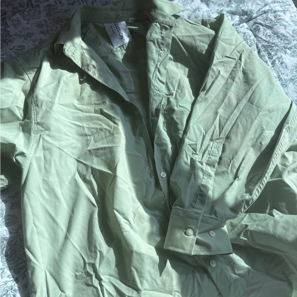 ASOS Light Green Button Down Shirt